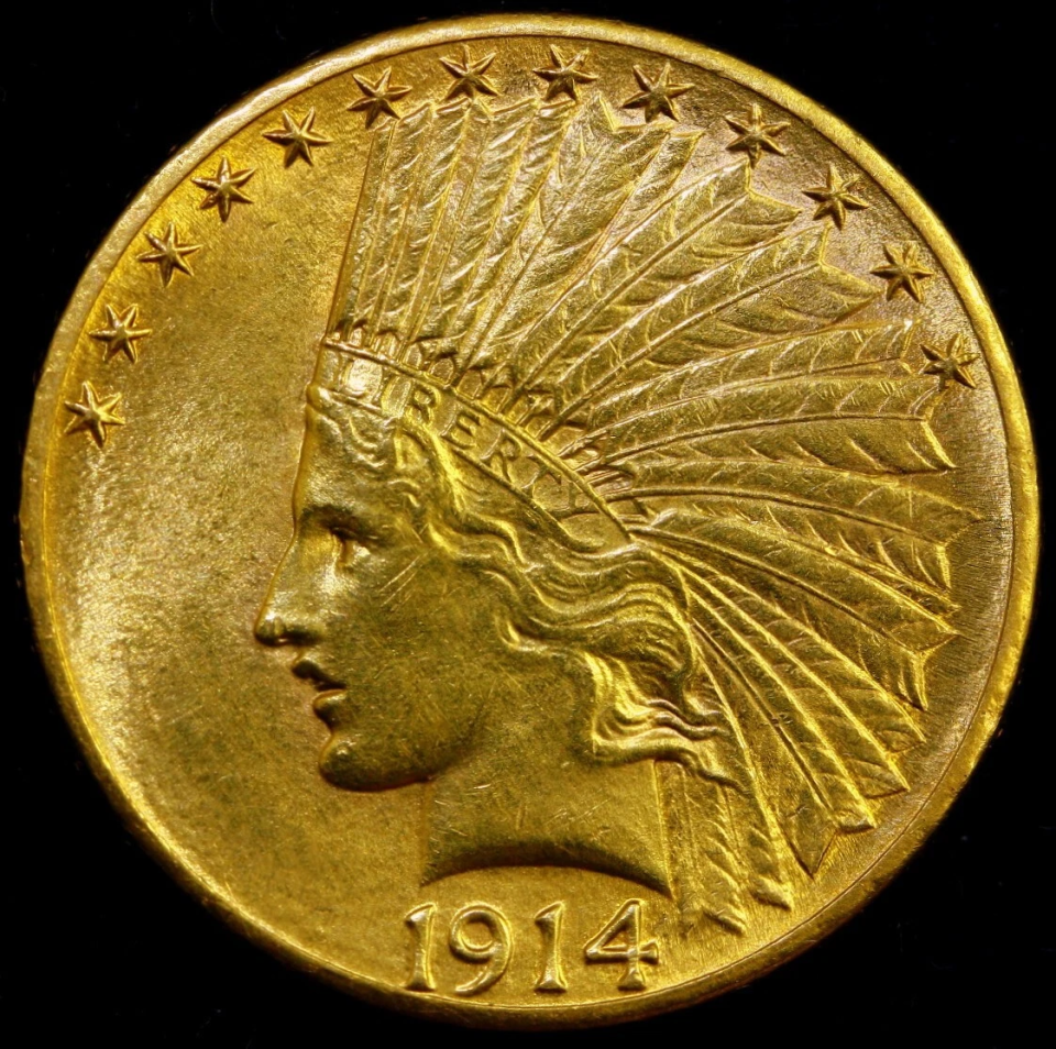 🔥 Most Collectible Commemorative Coin 🪙 - 1908-1916 Indian Head Eagle Young Gold Coin