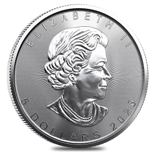 👑👑Queen’s Anniversary🍁2021-2024-Royal Canadian Mint Queen’s Maple Leaf Silver Dollar