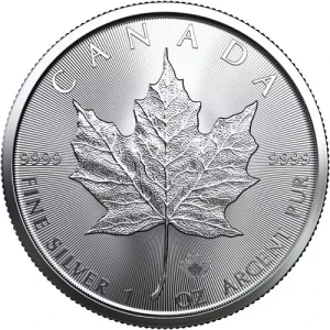 👑👑Queen’s Anniversary🍁2021-2024-Royal Canadian Mint Queen’s Maple Leaf Silver Dollar