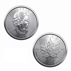 👑👑Queen’s Anniversary🍁2021-2024-Royal Canadian Mint Queen’s Maple Leaf Silver Dollar