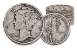 1916-1945 10 Cent Mercury Silver