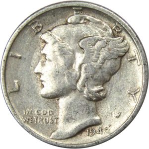 1916-1945 10 Cent Mercury Silver
