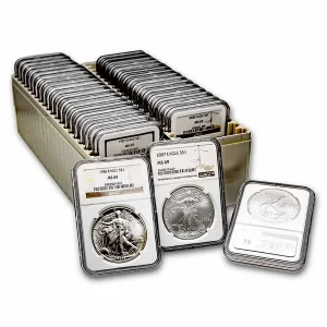 Last 10 Sets🔥1986-2024 American Silver Eagle 39-pc Set NGC MS69