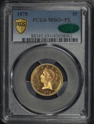 1878 $5 – P EDITION AMERICAN COIN/1878 gold eagle