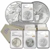 Last 10 Sets🔥1986-2024 American Silver Eagle 39-pc Set NGC MS69